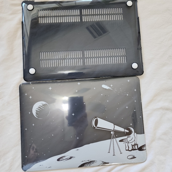 Space-Themed Laptop Case – Black, for MacBook Pro 13" - Picture 1 of 3